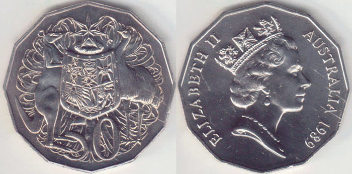 1989 Australia 50 Cents (CoA) Mint Sets only A005244